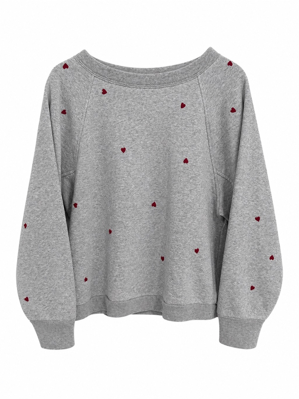 Universal Thread Grey Sweatshirt with Embroidered Hearts XXL ♥️